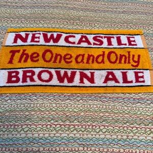 Newcastle Brown Ale Bar Towel 15.5" x 7.5"